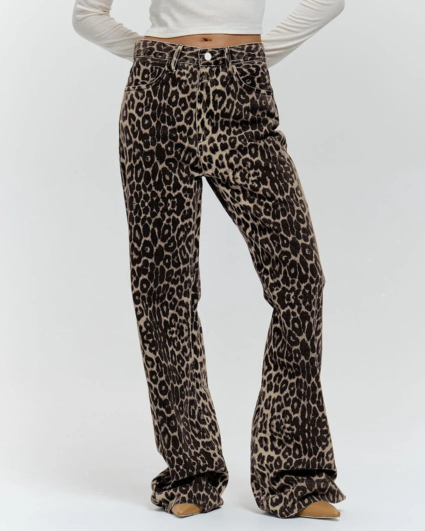 Luipaardprint broek