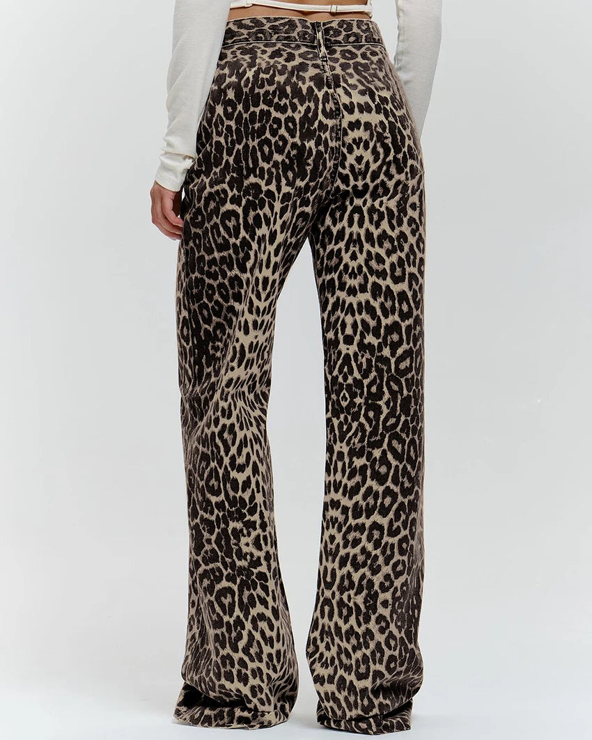Luipaardprint broek